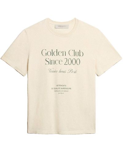 Golden Goose T-shirts And Polos - Natural