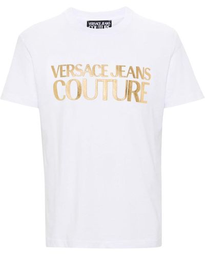 Versace Barocco-print Cotton T-shirt - Men's - Cotton - White