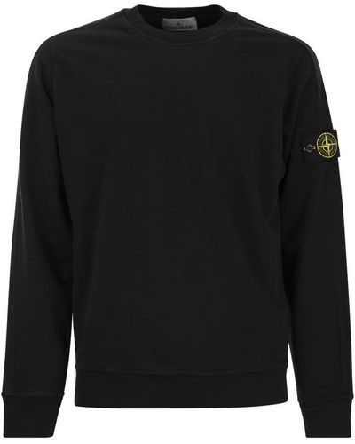 Stone Island Round-neck Sweatshirt - Black
