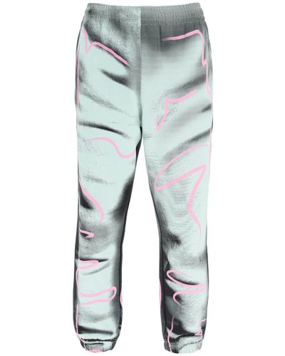 Moschino Shadows & squiggles jogger Trousers - Blue