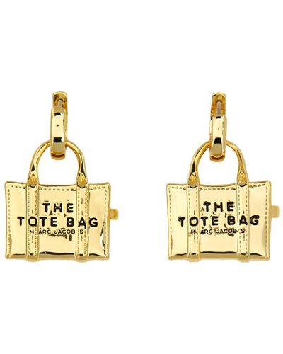 Marc Jacobs "The Tote Bag" Earrings - Metallic
