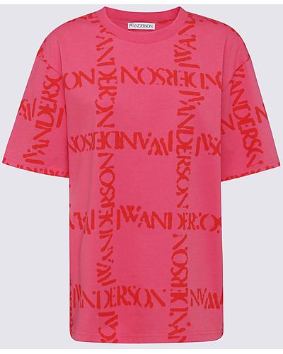 JW Anderson Fuschia Cotton T-shirt - Pink