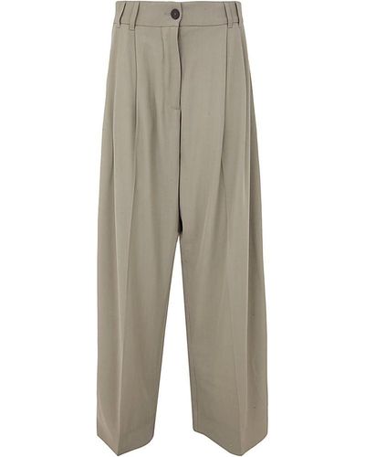 Studio Nicholson Double Pleat Curved Volume Pant Clothing - Grey