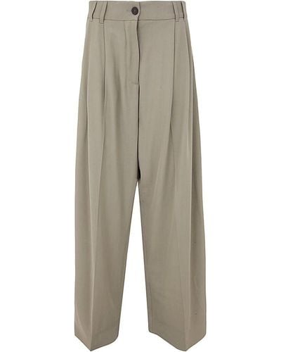 Studio Nicholson Double Pleat Curved Volume Pant Clothing - Gray