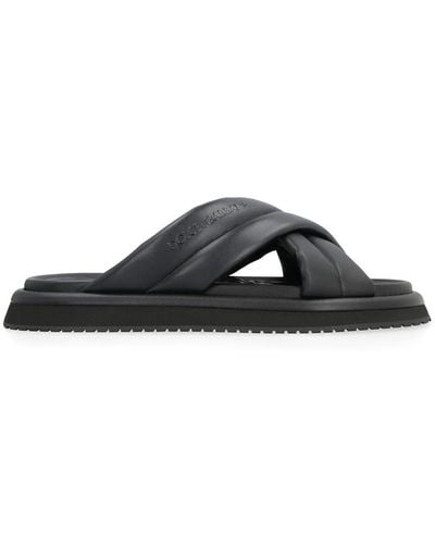Dolce & Gabbana Eco-leather Slides - Black