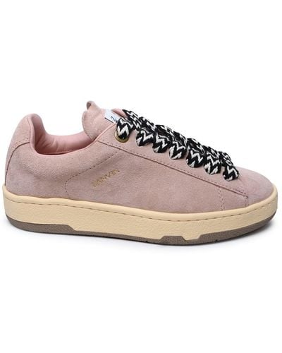 Lanvin Suede Trainers - Pink