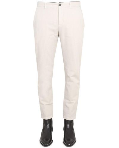 Department 5 Pants With Logo Patch - Natural
