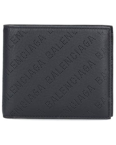 Balenciaga "cash Square" Bi-fold Wallet - Black