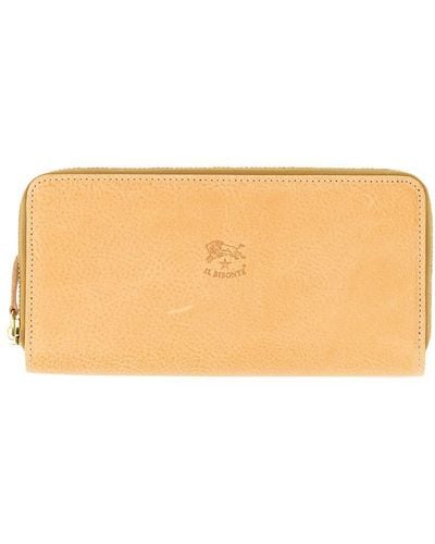 Il Bisonte Zipped Wallet - Orange