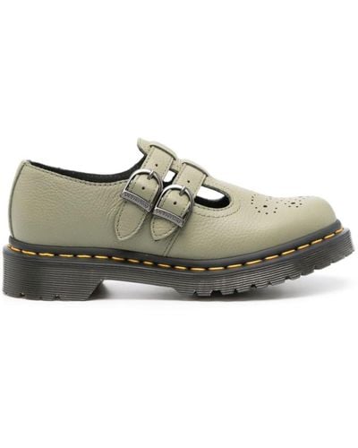 Dr. Martens 8065 Mary Jane Leather Shoes - Green