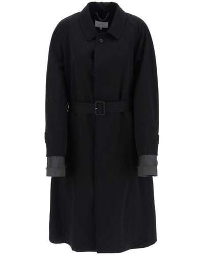 Maison Margiela "Trench Coat With Discreet - Black