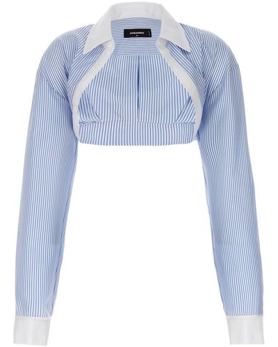 DSquared² Shrug Shirt, Blouse - Blue