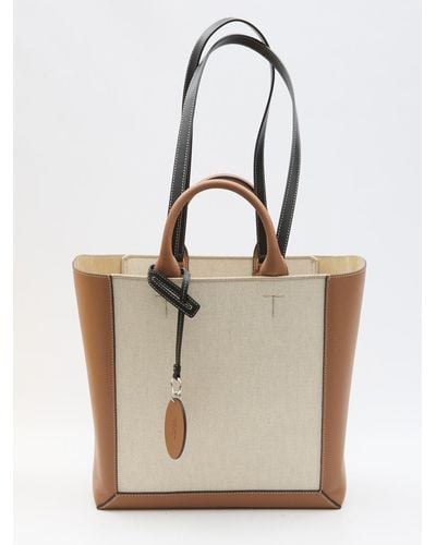 Tod's Double Up Medium Shopping Bag - White