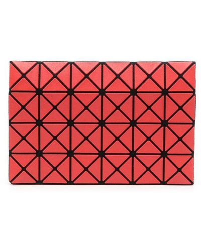 Bao Bao Issey Miyake Geometric-pattern Bi-fold Wallet - Red