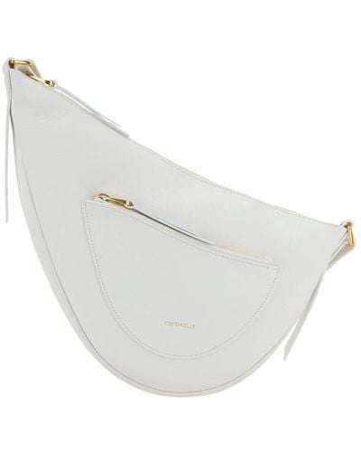 Coccinelle Snuggie Shoulder Bag - White