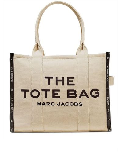 Marc Jacobs The Traveler Large Canvas Shopping Bag - Natural