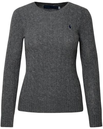Polo Ralph Lauren Grey Cashmere Blend Julianna Sweater