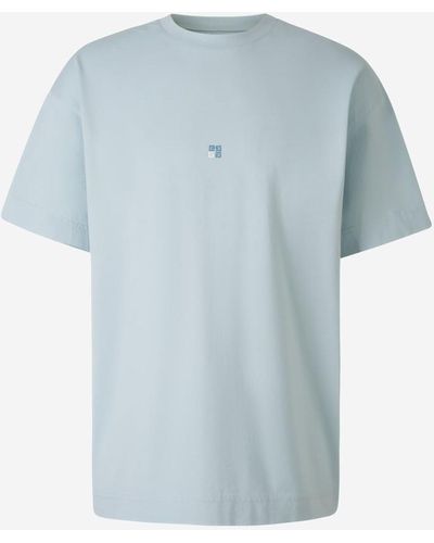 Givenchy Cotton Logo T-Shirt - Blue