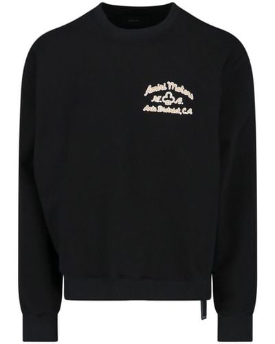 Amiri Logo Crewneck Sweatshirt - Black