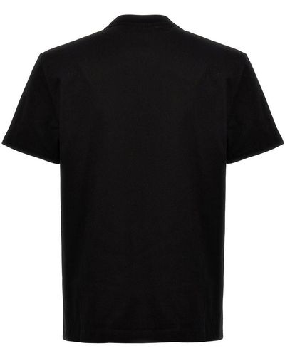 Versace T Shirt With Rhinestone 90's Vintage Logo - Black