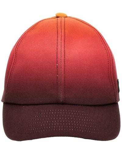 Courreges Gradient Sunset Cap Hats - Red