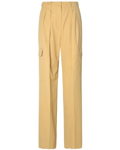 Sportmax Cotton Blend Trousers - Yellow