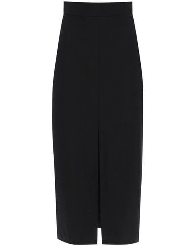 Alexander McQueen Light-wool Pencil Skirt - Black