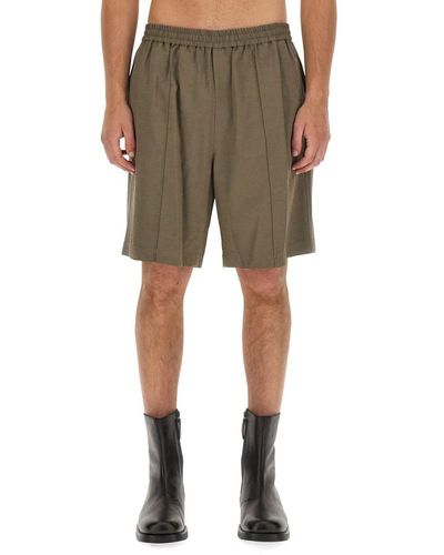 Helmut Lang Pull-On Shorts - Green