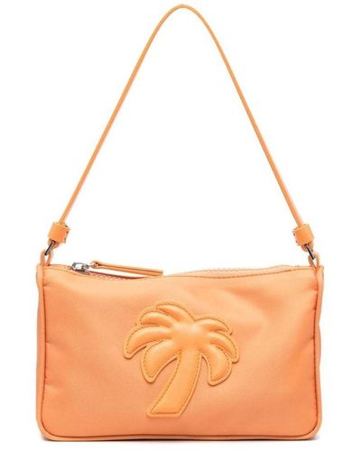 Palm Angels Pouch With Palm Tree Logo - Orange