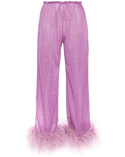 Oséree Lumiere Plumage Long Pants - Pink