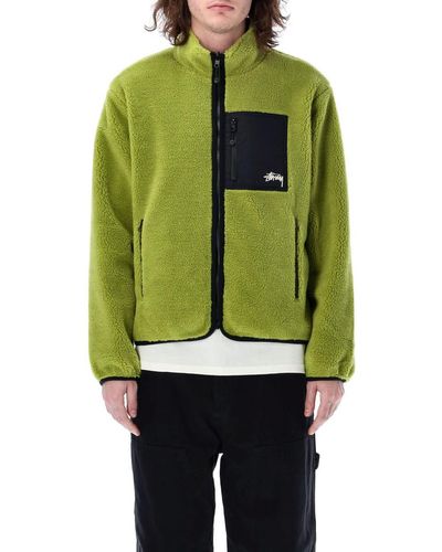 Stussy Sherpa Reversible Jacket - Green