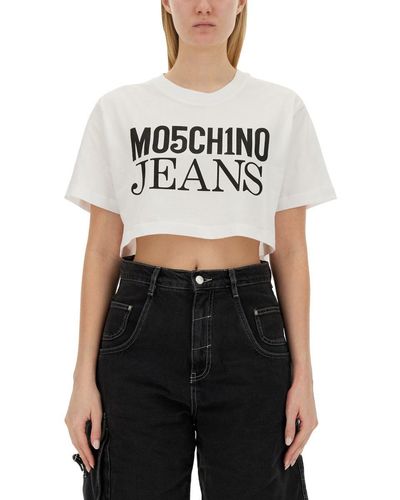 Moschino Jeans Cropped T-shirt - Black
