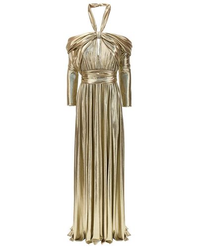 Giambattista Valli Lamè Knit Dress Dresses - Metallic