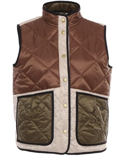 Fay Sleeveless Quilts - Brown