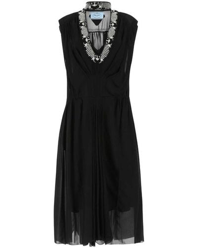 Prada Long Dresses. - Black