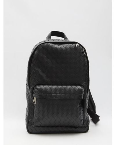 Bottega Veneta Medium Intrecciato Backpack - Black