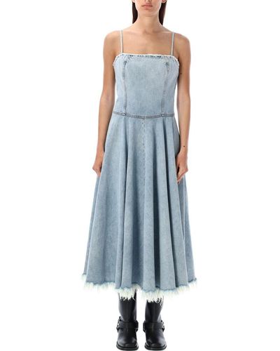 Haikure Dottie Denim Dress - Blue