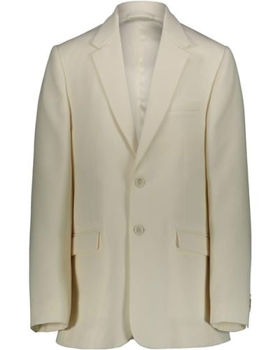 Wardrobe NYC Oversize Single Brested Blazer Clothing - Natural