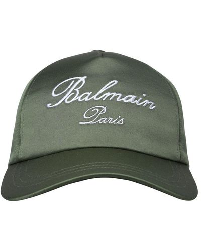 Balmain Polyester Hat - Green