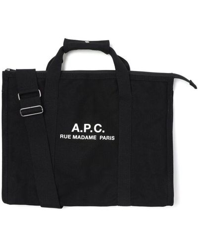 A.P.C. Backpacks - Black