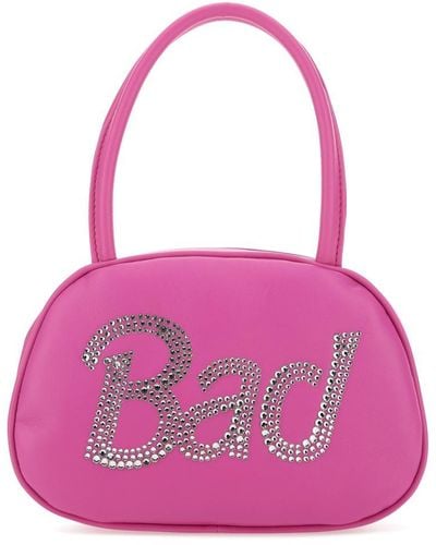 AMINA MUADDI Handbags. - Pink