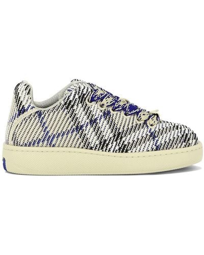 Burberry Knitted Box Trainers - Blue