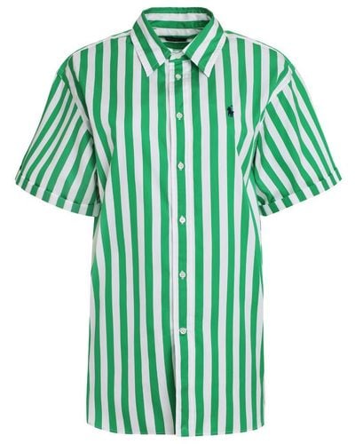 Polo Ralph Lauren Striped Cotton Shirt - Green