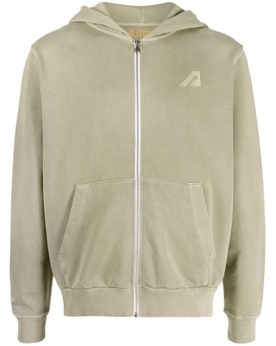 Autry Logo-embroidered Zip-up Hoodie - Green
