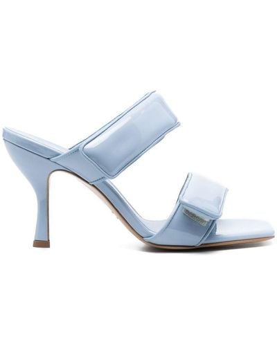 Gia Borghini Two Strap Sandals Shoes - Blue