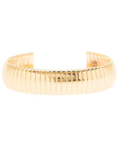 FEDERICA TOSI 'cleo' Texturized Bracelet In 18k Gold Plated Bronze Woman - Natural