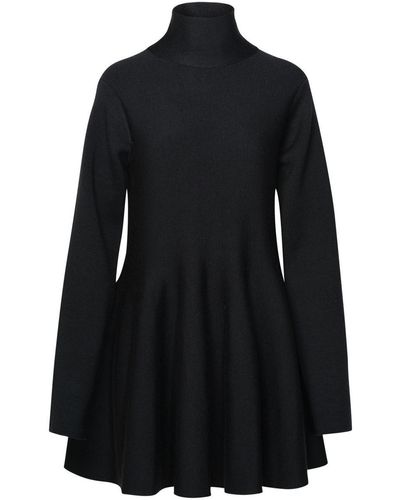 Khaite Wool Blend Dress - Black