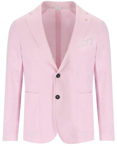 Manuel Ritz Single-Breasted Jacket - Pink