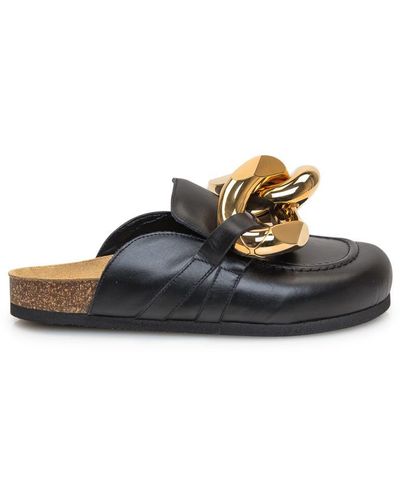 JW Anderson Loafer With Chain - Black