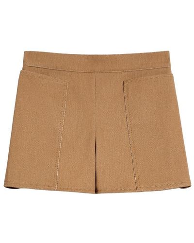 Max Mara Trousers Leather - Brown